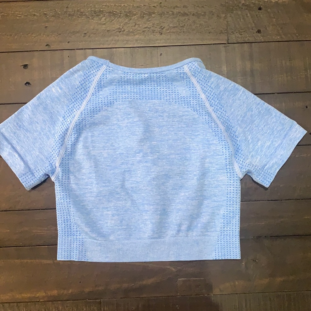 BLUE Astoria Quarter-Sleeve Crop Top - Picture 5 of 5